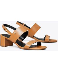 Tory Burch - Double T Heeled Sandal - Lyst