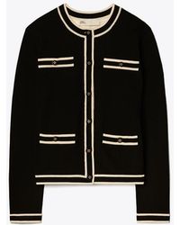 Tory Burch - Kendra Merino Wool Cardigan - Lyst