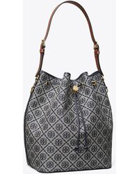 Tory Burch - T Monogram Oversized Bucket Bag - Lyst