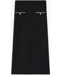 Tory Burch - Wool Scalloped Skirt - Lyst