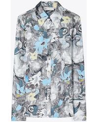 Tory Burch - Shirt With Floral Pattern - Lyst