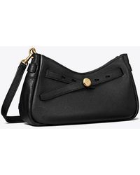 Tory Burch - Leather Zip Top Crossbody - Lyst