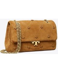 Tory Burch - Small Bunny Knot Suede Shoulder Bag - Lyst