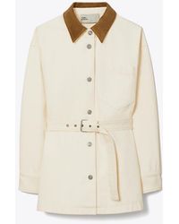 Tory Burch - Button Down Denim Jacket - Lyst