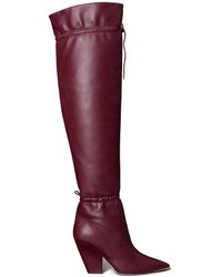 tory burch lila multicolor knee boot