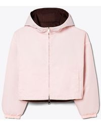 Tory Burch - Reversible Cropped Nylon Jacket - Lyst