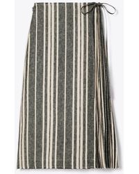 Tory Burch - Linen Wrap Skirt - Lyst