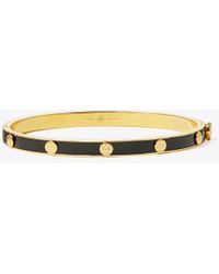 Tory Burch - Miller Stud 5Mm Enamel Hinge Bracelet - Lyst