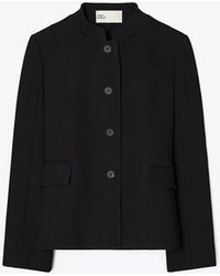 Tory Burch - Viscose And Cotton Crepe Jacket - Lyst