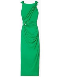 Tory Burch - Knot-Detail Midi Dress - Lyst