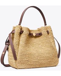 Tory Burch - Romy Woven Bucket Bag - Lyst