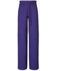 Tory Burch - Cotton Wide Leg Pants - Lyst