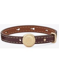 Tory Burch - Icon Leather Bracelet - Lyst