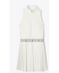 Tory Burch - Quarter-Zip Pleated Tennis Dress - Lyst
