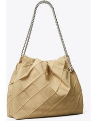 Tory Burch - Fleming Nylon Hobo Bag, One Size - Lyst