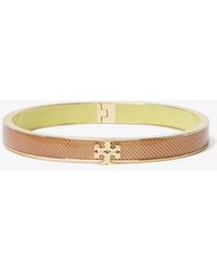 Tory Burch - Medium Icon Guilloché Enamel Bracelet - Lyst