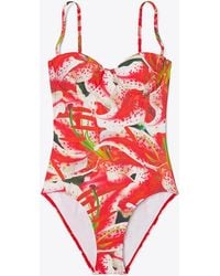 Tory Burch - Balconette Swimsuit - Lyst