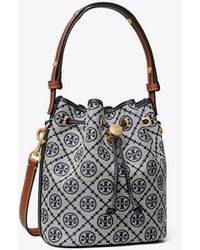 Tory Burch - Mini Bucket Bag T Monogram - Lyst
