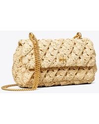 Tory Burch - Mini Kira Woven Flap Bag - Lyst