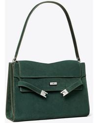 Tory Burch - Large Lee Radziwill Suede Shoulder Bag - Lyst