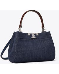 Tory Burch - Mini Eleanor Denim Satchel - Lyst