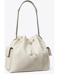 Tory Burch - Large Charlie Quilted Drawstring Shoulder Bag - Lyst