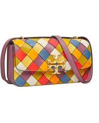 Tory Burch Leder Kleine, Rechteckige Eleanor Tasche in Blau | Lyst DE