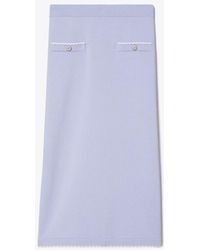 Tory Burch - Wool Scalloped Skirt - Lyst