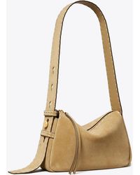 Tory Burch - Small Romy Suede Pick Stitch Shoulder Bag, One Size - Lyst