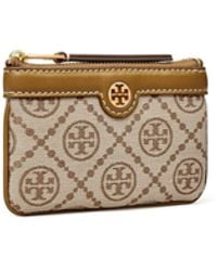tory burch monogram card case keyring