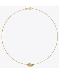 Tory Burch - Small Pierced Pendant, One Size - Lyst