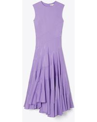 Tory Burch - Midikleid Mit Falten - Lyst