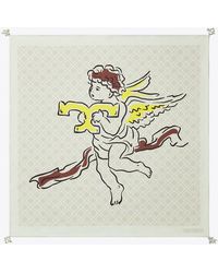 Tory Burch - T Monogram Cherub Silk Neckerchief - Lyst