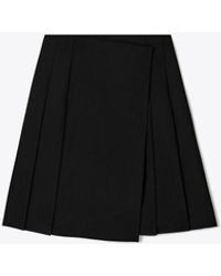 Tory Burch - Stretch Wool Wrap Skirt - Lyst