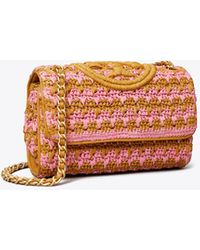 Tory Burch - Small Fleming Soft Crochet Convertible Shoulder Bag - Lyst
