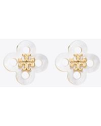 Tory Burch - Forget Me Not Clover Stud Earring - Lyst