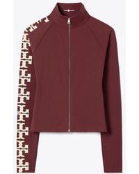 Tory Burch - Damen Top Aus Nylon Mit Logo Und Reißverschluss - Lyst