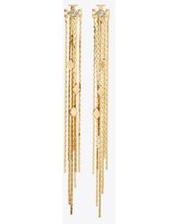 Tory Burch - Runway Front-Back Chain Earrings, One Size - Lyst