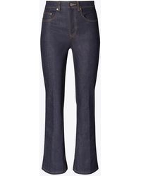 Tory Burch - Cropped Flare Jeans - Lyst