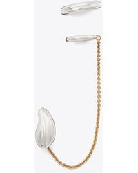 Tory Burch - Pierced Chain Ear Cuff - Lyst