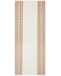 Tory Burch - Logo Stripe Oblong Scarf - Lyst