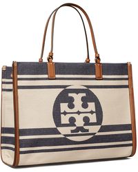 ella stripe jacquard tote bag