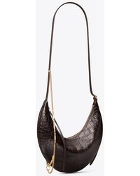 Tory Burch - Pierced Croc-Embossed Crossbody Bag, One Size - Lyst