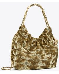 Tory Burch - Mini Fleming Sequin Hobo Bag, One Size - Lyst