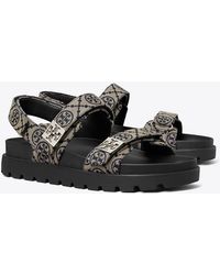 Tory Burch - T Monogram Mellow Burch Sandal - Lyst