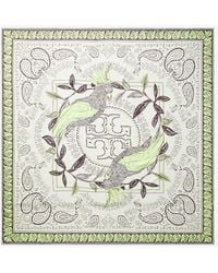 Tory Burch - Oversized Cockatoo Bandana Square Scarf - Lyst