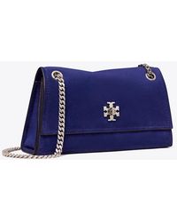 Tory Burch - Mini Kira Turnlock Suede Shoulder Bag - Lyst