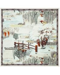 Tory Burch - Forest Silk Square Scarf - Lyst