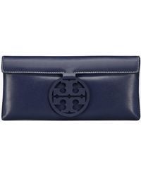 tory burch navy clutch