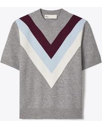 Tory Burch - Chevron Wool Top - Lyst